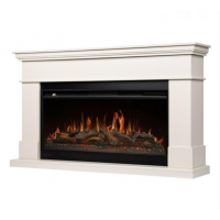 Каминокомплект: Очаг Royal Thermo Aurora RTFP/P-AR40LS, портал California 42/40/36 молочный